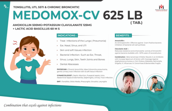 MEDOMOX CV 625 LB (SET OF 6)